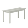 Muuto Outdoor - Linear Steel Bank grey L110