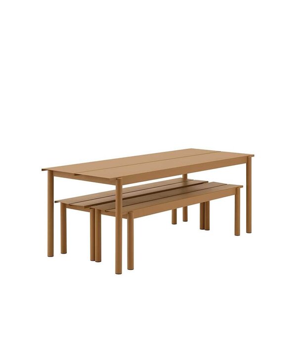 Muuto Linear Steel Bank dark green 170