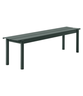 Muuto - Linear Steel Bench dark green L 170