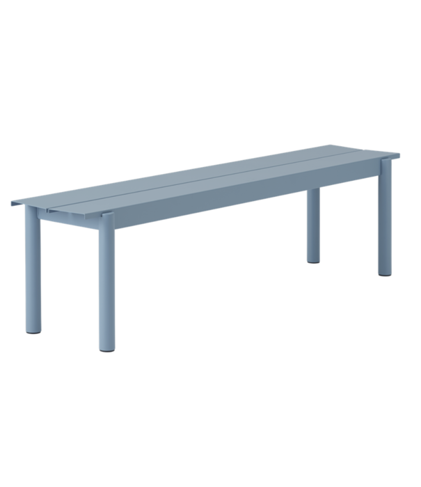 Muuto  Muuto Outdoor - Linear Steel bench pale blue 170 x 34