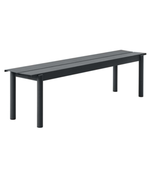 Muuto Linear Steel Bank anthracite black 170