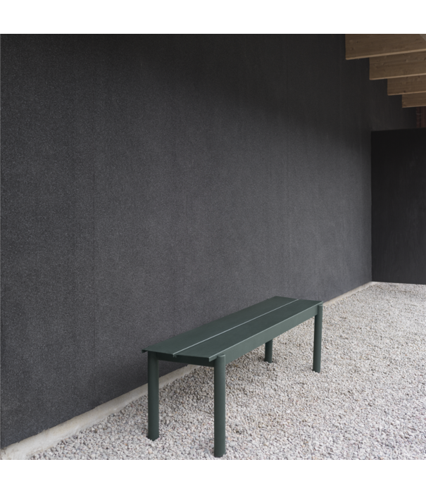 Muuto  Muuto Outdoor - Linear Steel bench grey 170 x 34
