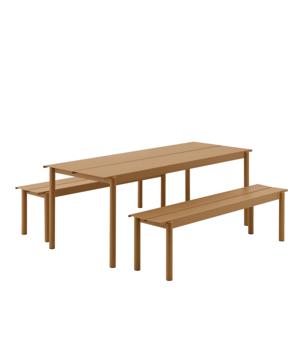 Muuto Linear Steel Tafel dark green 140cm
