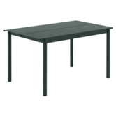 Linear Steel Table dark green 140cm