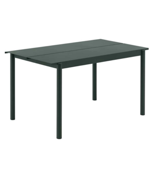 Muuto - Linear Steel tafel dark green L140
