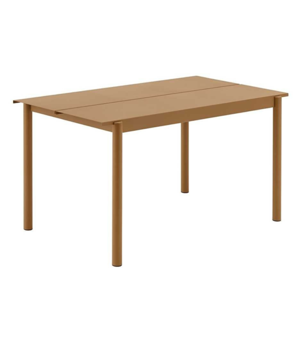 Muuto  Muuto Outdoor - Linear Steel tafel burnt orange