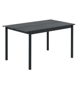 Muuto Linear Steel Table anthracite 140 x 75