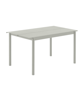 Linear Steel Table grey 140 x 75