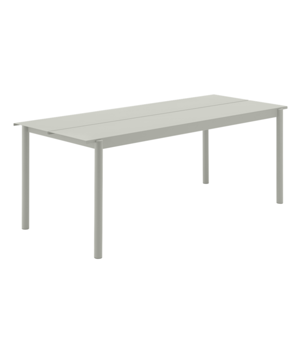 Muuto Linear Steel Table dark green 200 cm