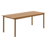 Muuto Linear Steel Table burnt orange 200cm