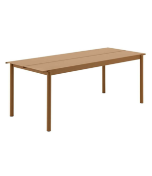 Muuto - Linear Steel Tafel burnt orange L 200