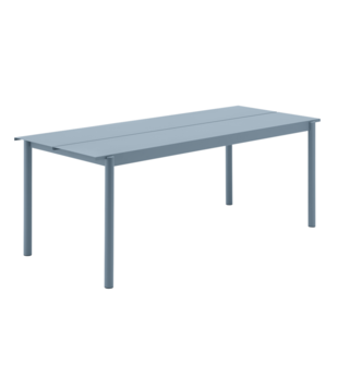 Muuto - Linear Steel Table pale blue L 200