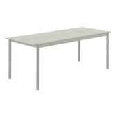 Linear Steel Tafel grey 200cm