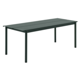 Muuto Linear Steel Table dark green 220cm