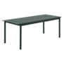 Muuto Outdoor - Linear Steel tafel dark green