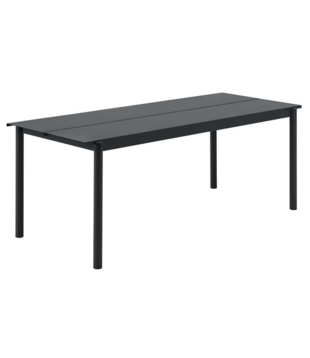 Linear Steel Table anthracite 220 x 90