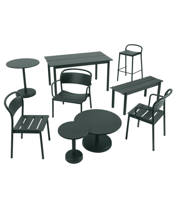 Muuto  Muuto Linear Steel Tafel anthracite 220