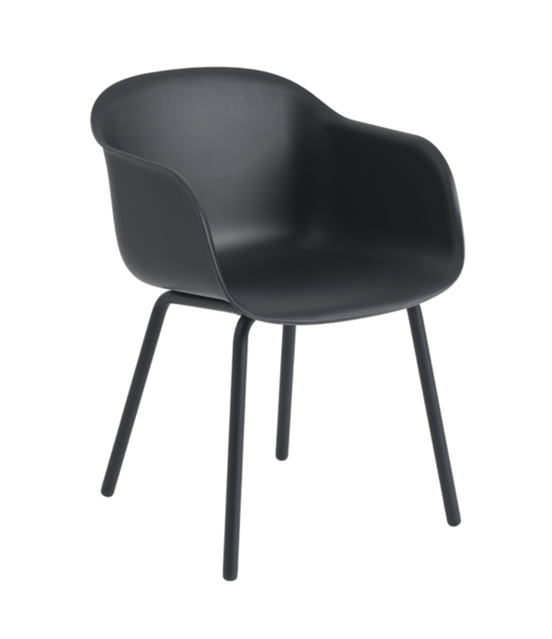 Muuto  Muuto Fiber Outdoor Armstoel brown red