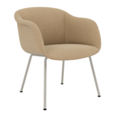 Muuto Fiber Soft Armchair Ecriture sand, tube base