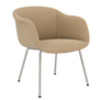 Muuto - Fiber Soft Armchair Ecriture, tube grey base