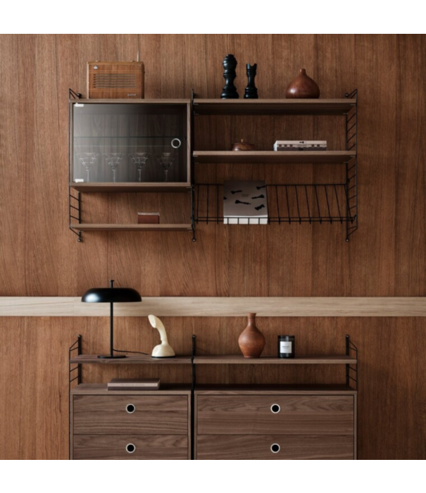 String  Furniture String System - Display Cabinet with swing glass door