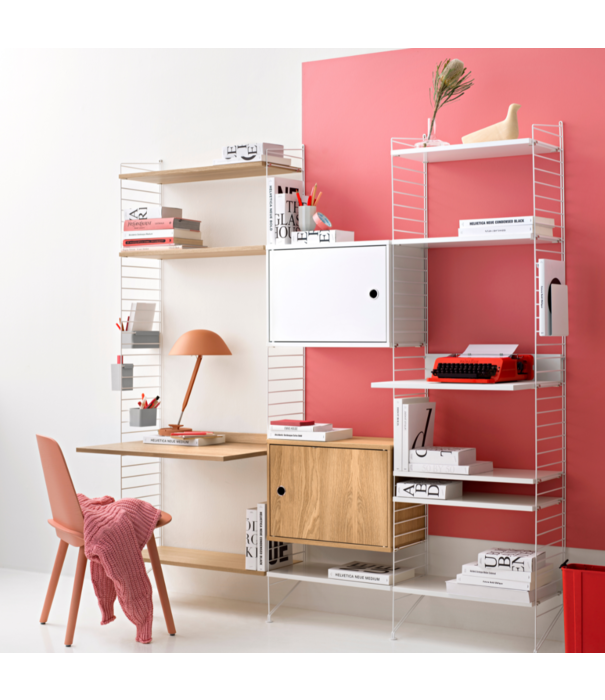 String  Furniture String System - Display Cabinet with swing door, hout