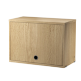 String System - Cabinet with flip door, wood