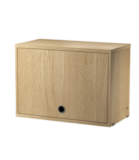 String System - Cabinet with flip door, wood L58