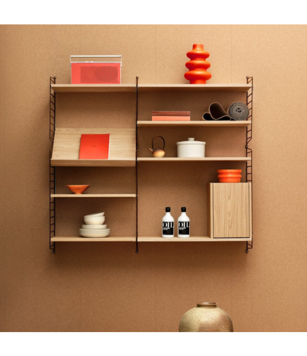 String  String System - tiny cabinet, 28 x 30 x 38 cm, eiken