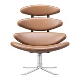 Fredericia Furniture - Model 5000 Corona Lounge chair leather nutshell