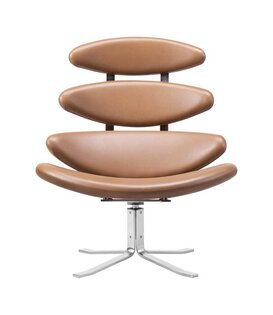 Fredericia - Corona Lounge Chair leather Nutshell