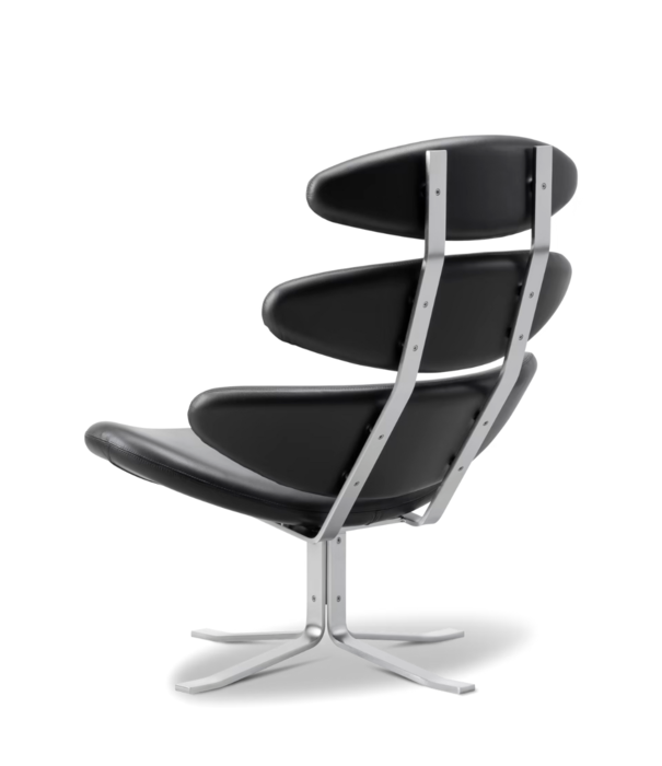 Fredericia  Fredericia Furniture - Model 5000 Corona Lounge Stoel zwart leer