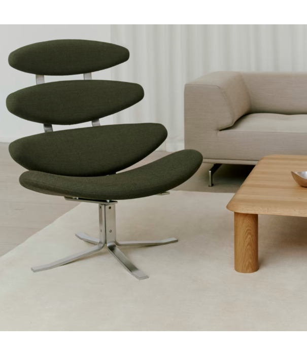 Fredericia  Fredericia Furniture - Model 5000 Corona Lounge Stoel zwart leer