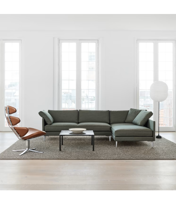 Fredericia  Fredericia Furniture - Model 5000 Corona Lounge Stoel zwart leer