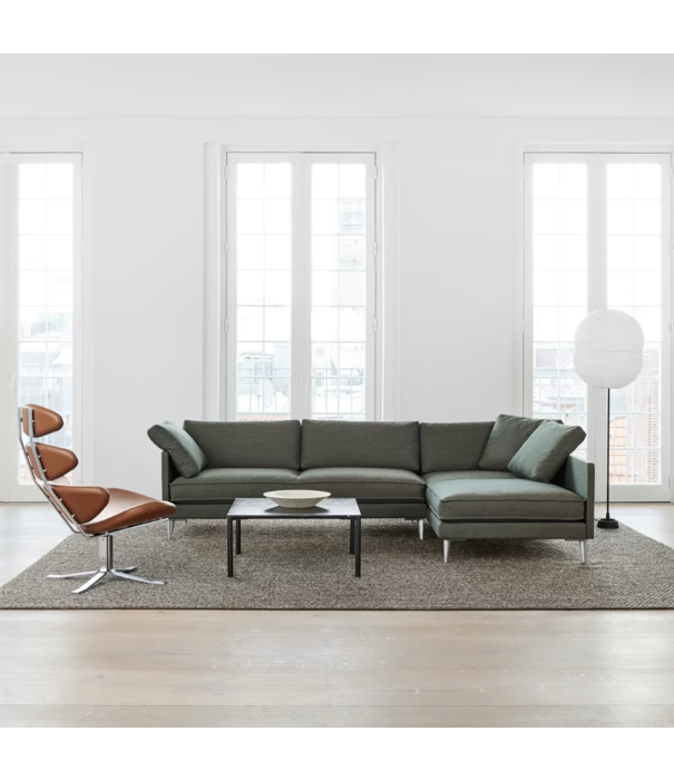 Fredericia  Model 5000 Corona Lounge Stoel zwart leer