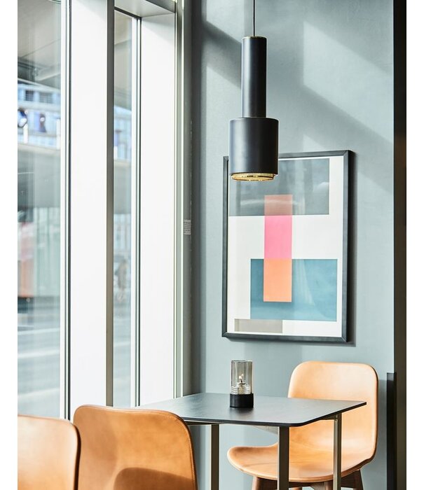 Artek  Artek - A110 Pendant Light "Hand Grenade" black / brass