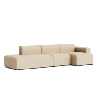 Hay - Mags Low 3-seater comb 3 right, fabric Hallingdal 220 sand-ecru