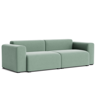 Hay - Mags Low 2.5-seater comb 1, fabric Harald 823 green velours