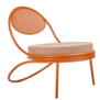 Gubi - Copacabana Outdoor lounge stoel international orange, kussen Lorkey 44