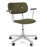 Audo - Co Task Chair upholstered with armrests, aluminium base, Sierra