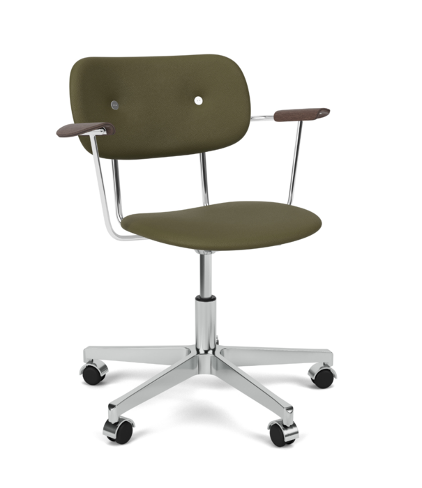 Audo Audo - Co Task Chair upholstered with armrests, aluminium base, Sierra