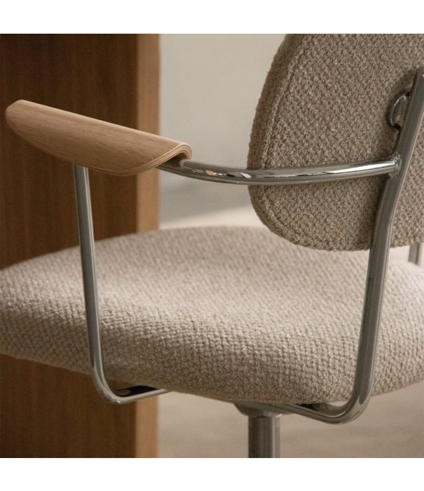 Audo Audo - Co Task Chair Oak with armrests, aluminium base