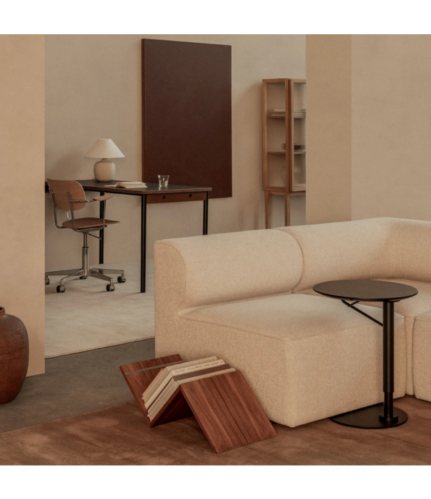 Audo Audo - Co Task Chair Dark Oak with armrests, aluminium base