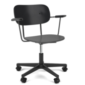 Audo - Co Task Chair Black Oak with armrests