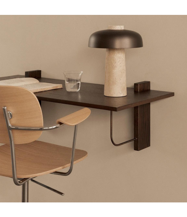 Audo Audo  Co Task Armchair black oak, aluminium base