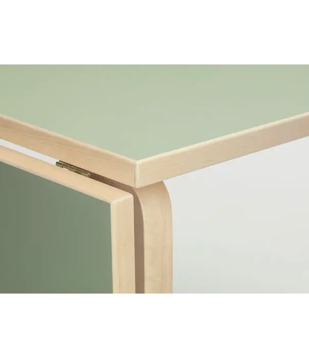 Artek  Artek - Aalto foldable table DL81C, pistachio / olive linoleum