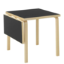 Artek - Aalto foldable tafel DL81C, berken - zwart linoleum