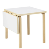 Artek - Aalto foldable table DL81 birch, white laminate