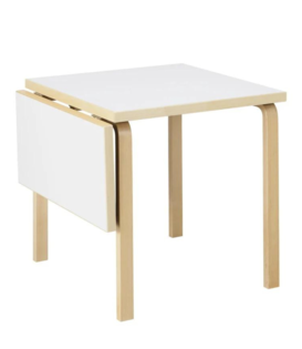 Artek - Aalto foldable table DL81 birch, white laminate