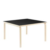 Artek - Aalto Table 84 Birch  - Black Linoleum